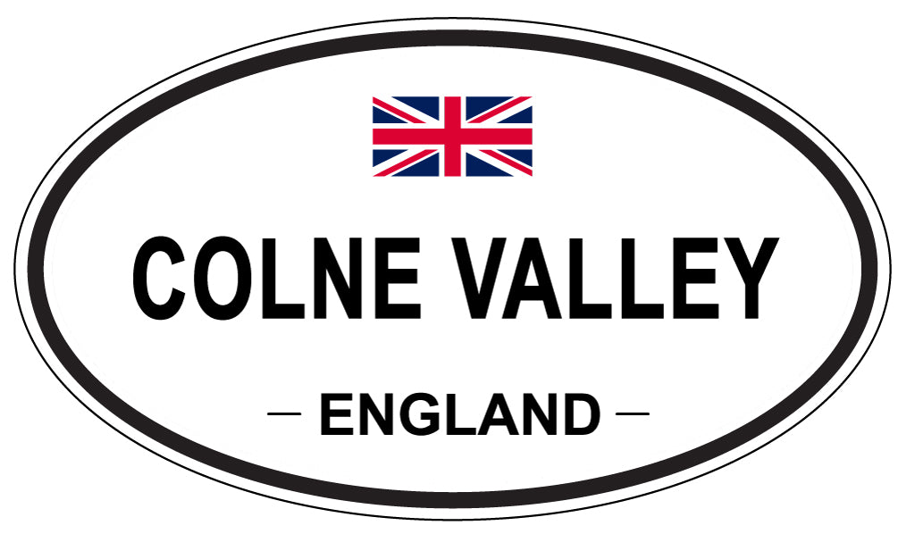 COLNE VALLEY, ENGLAND - Oval Sticker