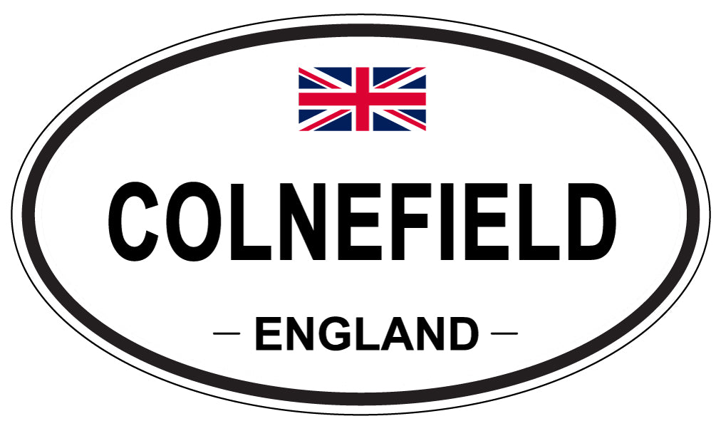 COLNEFIELD, ENGLAND - Oval Sticker