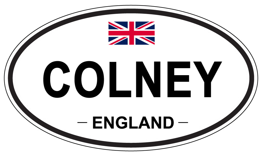 COLNEY, ENGLAND - Oval Sticker