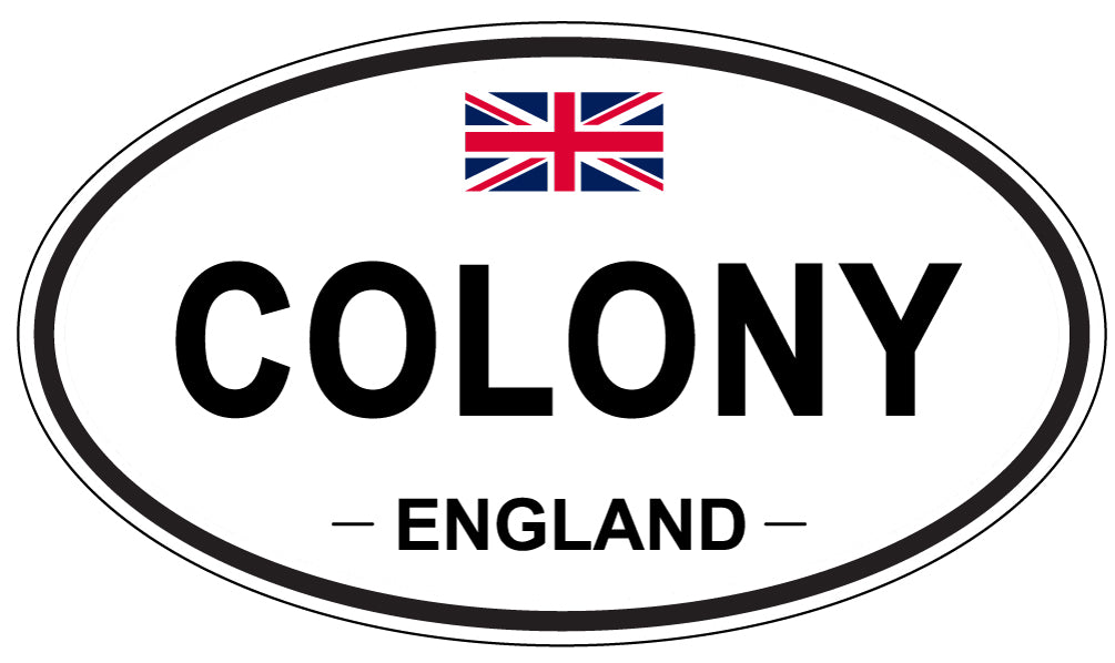 COLONY, ENGLAND - Oval Sticker