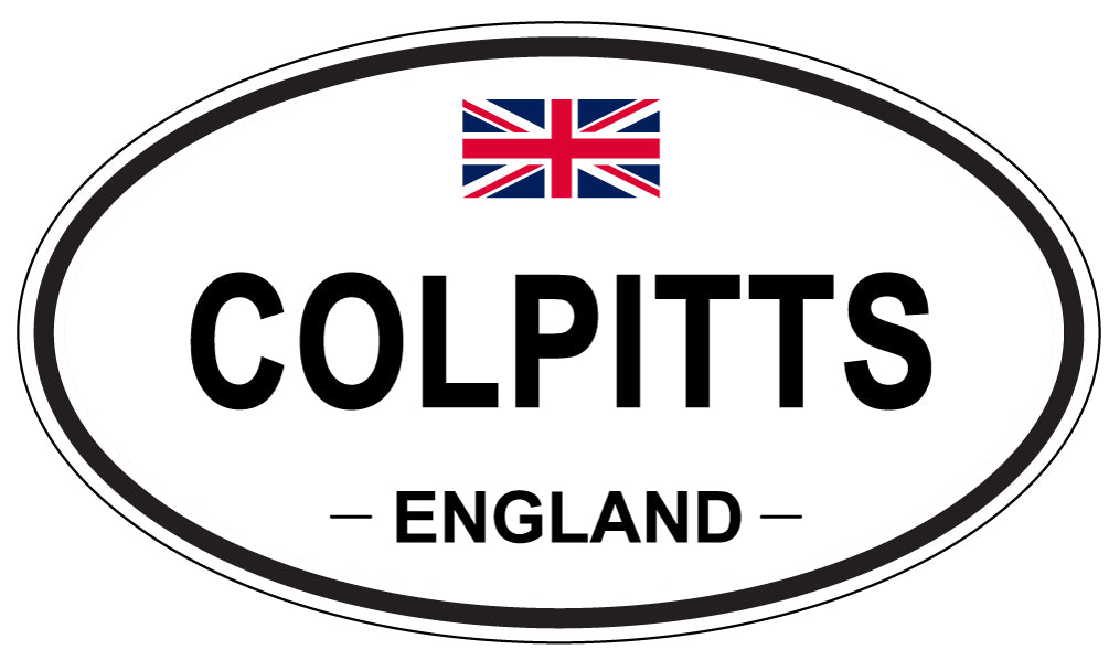 COLPITTS, ENGLAND - Oval Sticker