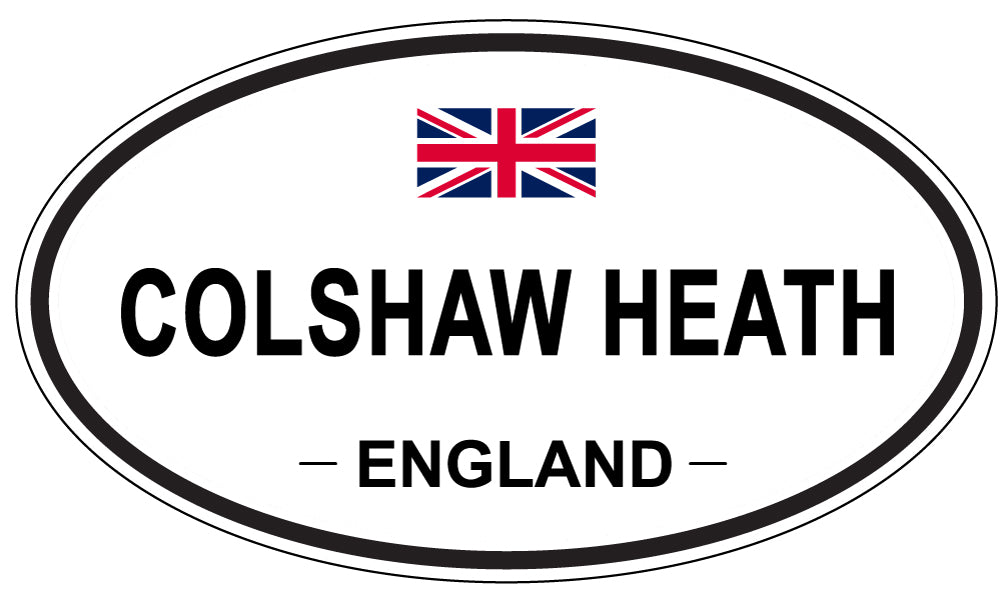 COLSHAW HEATH, ENGLAND - Oval Sticker