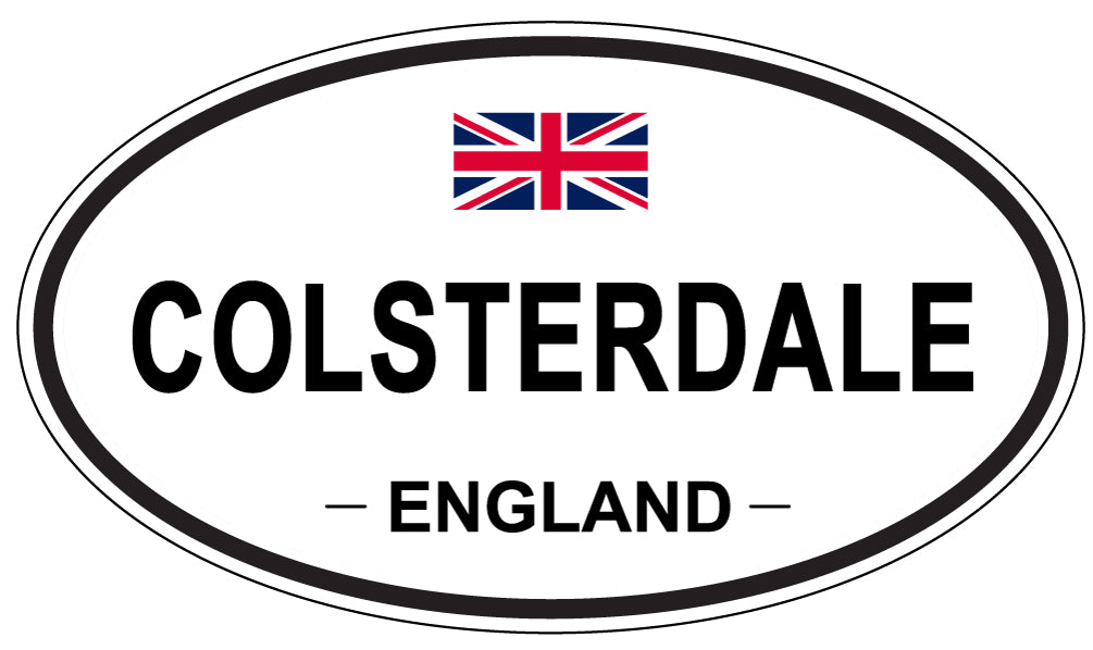 COLSTERDALE, ENGLAND - Oval Sticker