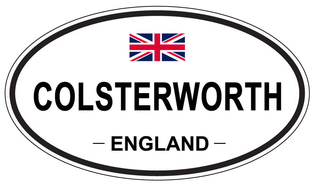 COLSTERWORTH, ENGLAND - Oval Sticker