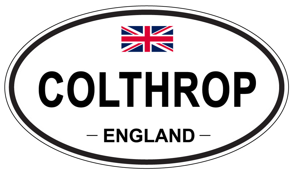 COLTHROP, ENGLAND - Oval Sticker