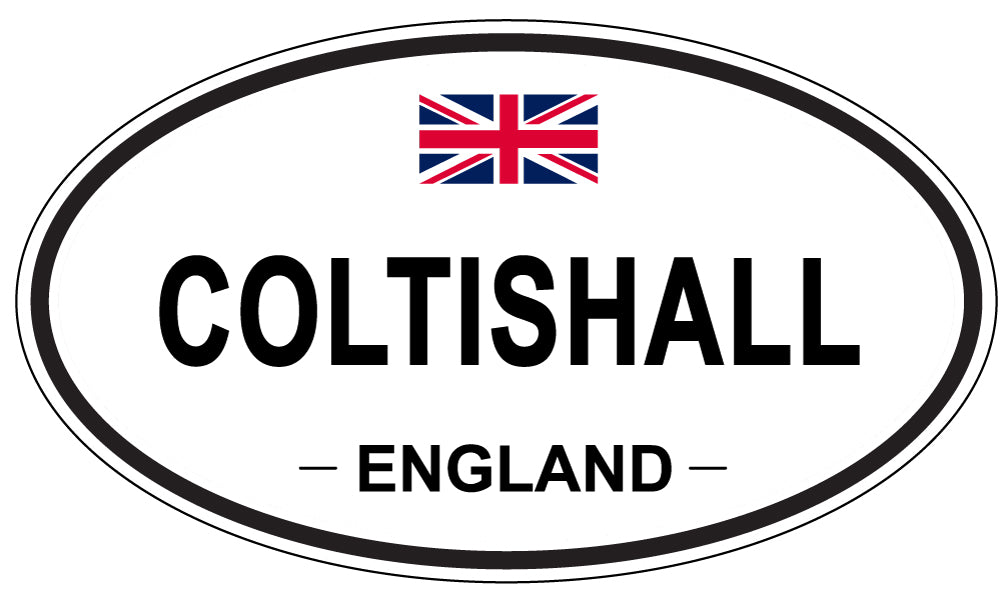 COLTISHALL, ENGLAND - Oval Sticker