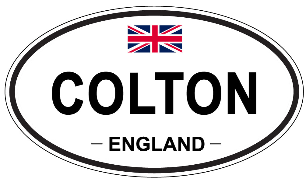 COLTON, ENGLAND - Oval Sticker