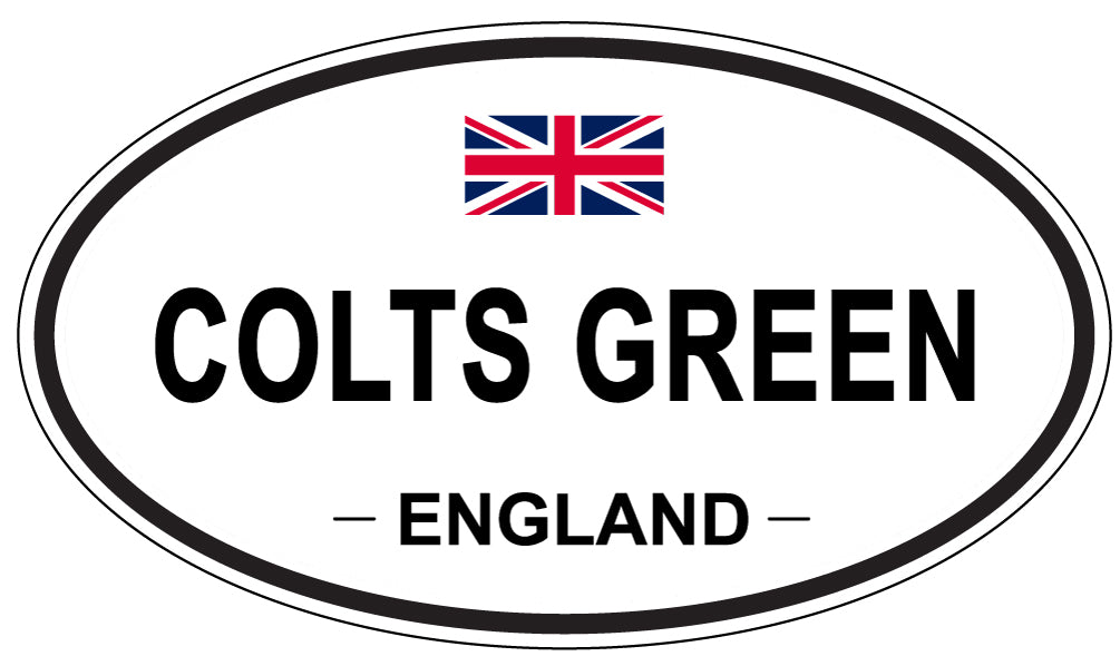 COLTS GREEN, ENGLAND - Oval Sticker