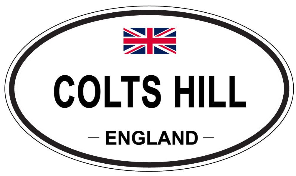 COLTS HILL, ENGLAND - Oval Sticker