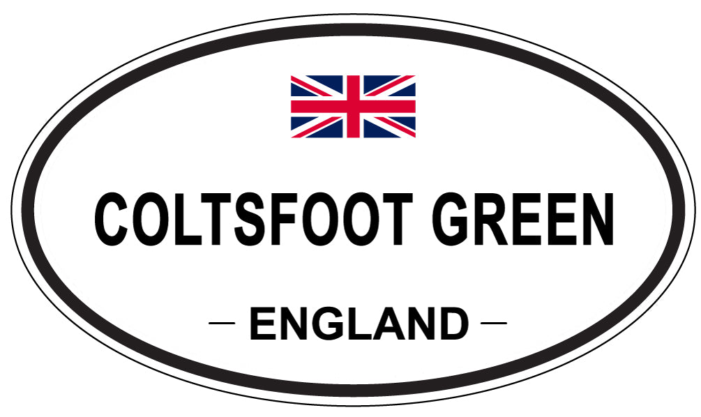 COLTSFOOT GREEN, ENGLAND - Oval Sticker