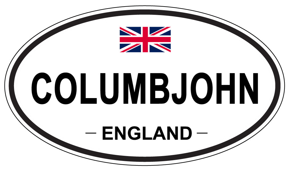 COLUMBJOHN, ENGLAND - Oval Sticker
