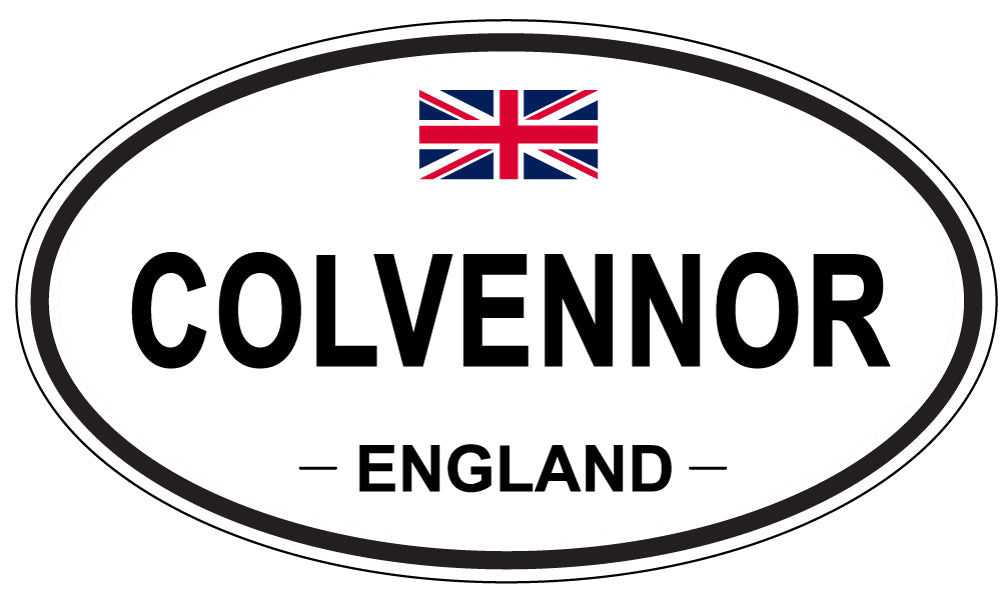 COLVENNOR, ENGLAND - Oval Sticker