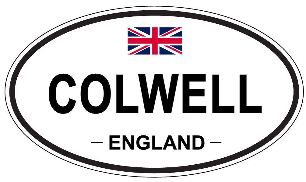 COLWELL, ENGLAND - Oval Sticker