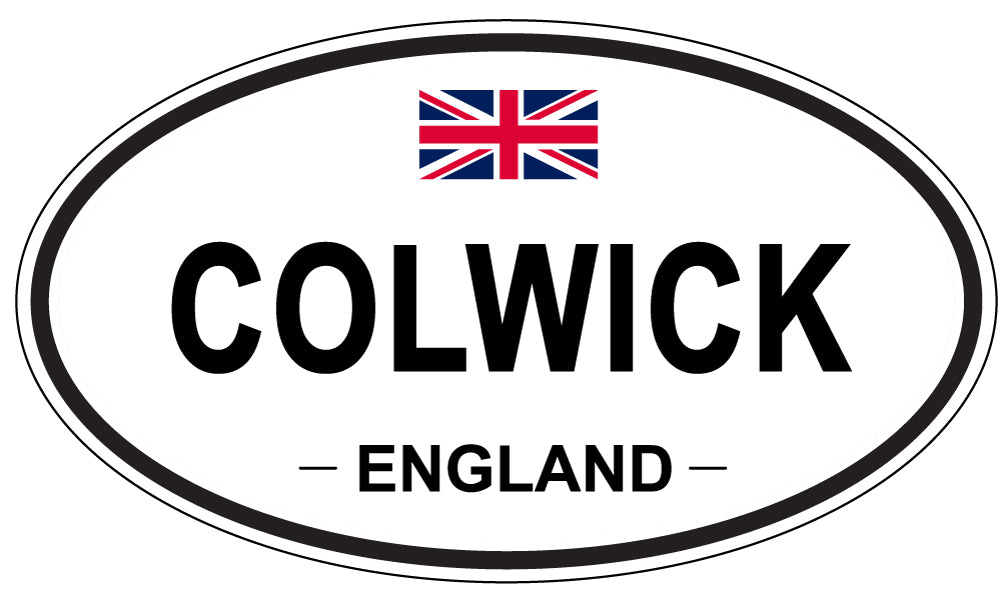 COLWICK, ENGLAND - Oval Sticker