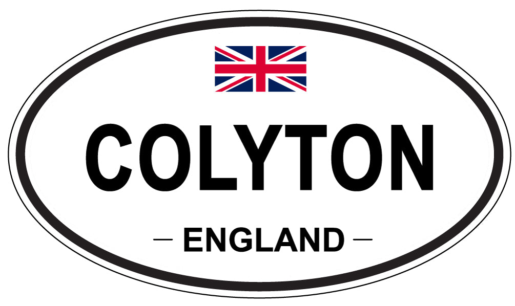 COLYTON, ENGLAND - Oval Sticker