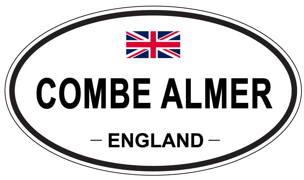 COMBE ALMER, ENGLAND - Oval Sticker