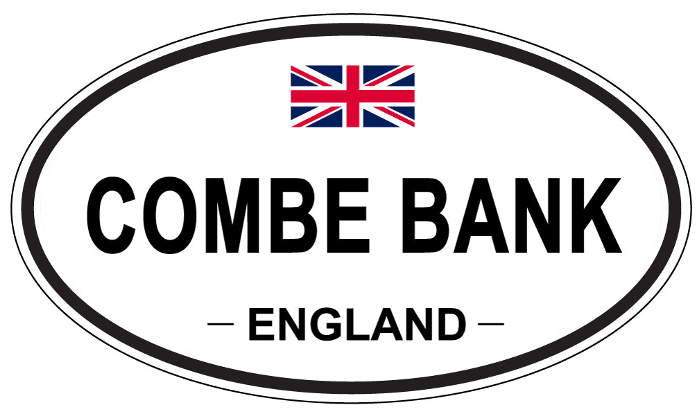 COMBE BANK, ENGLAND - Oval Sticker
