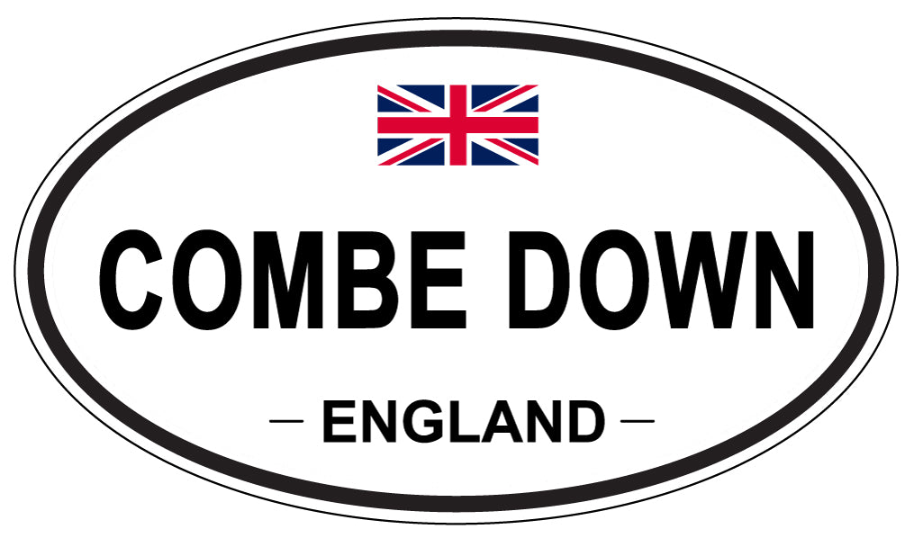 COMBE DOWN, ENGLAND - Oval Sticker