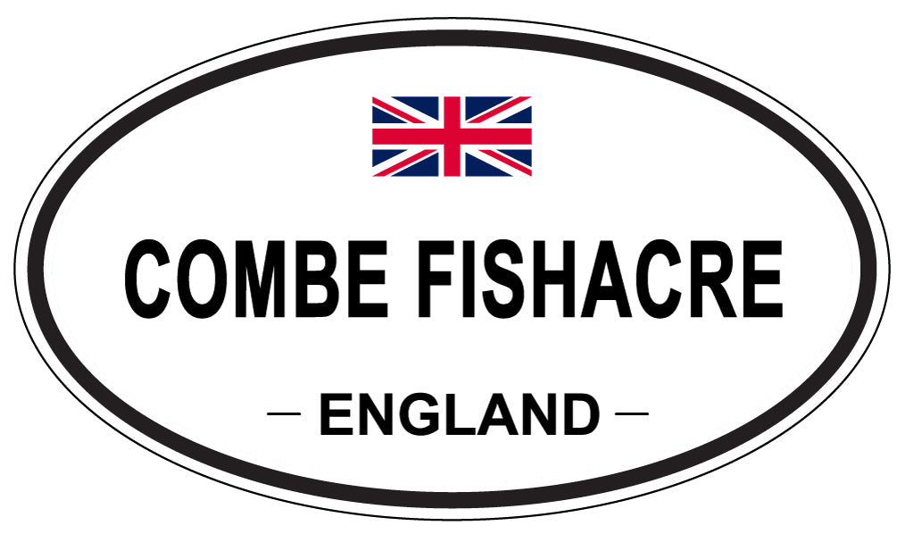 COMBE FISHACRE, ENGLAND - Oval Sticker