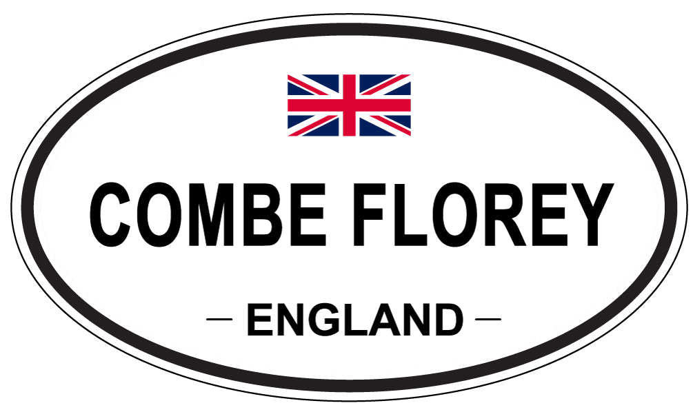 COMBE FLOREY, ENGLAND - Oval Sticker
