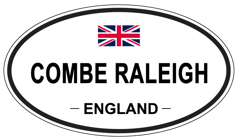 COMBE RALEIGH, ENGLAND - Oval Sticker