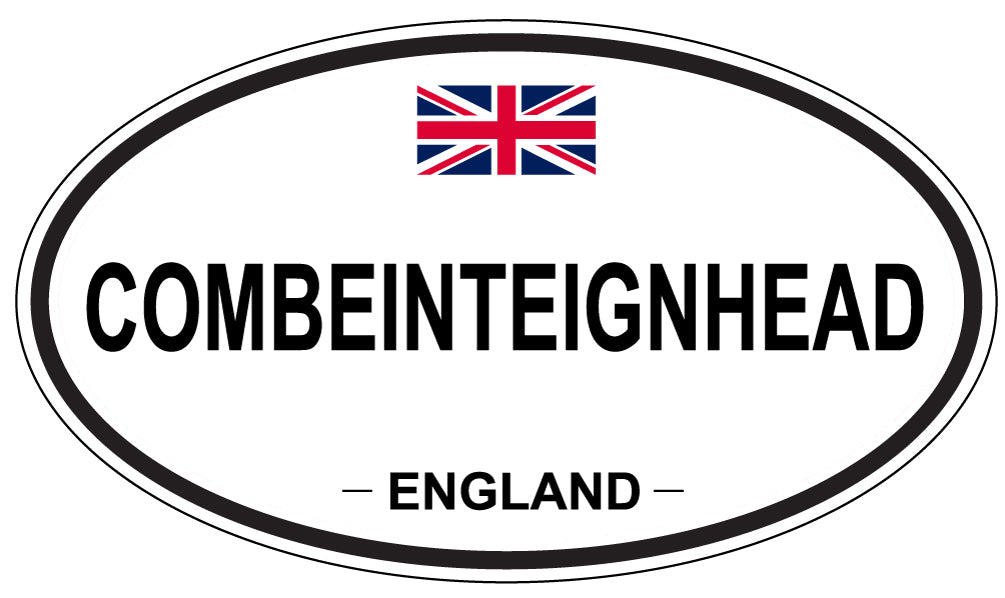 COMBEINTEIGNHEAD, ENGLAND - Oval Sticker