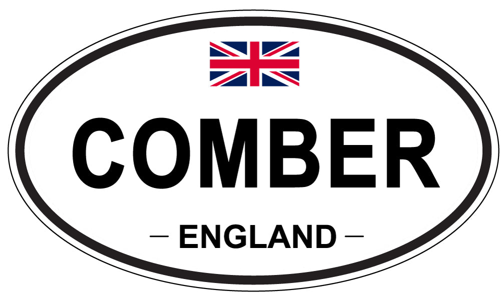 COMBER, ENGLAND - Oval Sticker