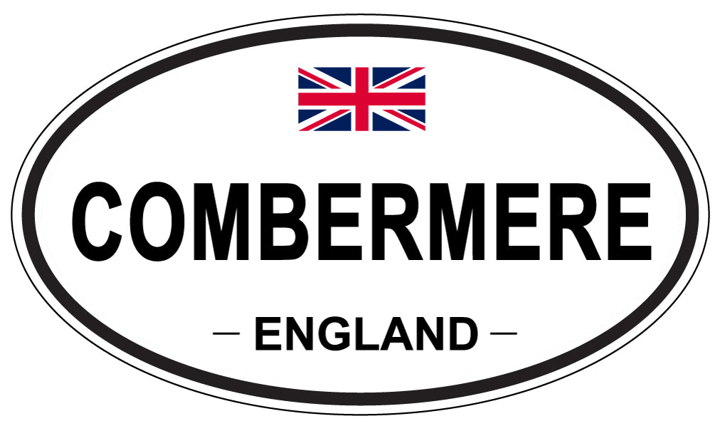 COMBERMERE, ENGLAND - Oval Sticker