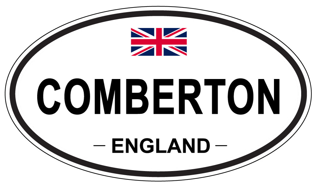 COMBERTON, ENGLAND - Oval Sticker