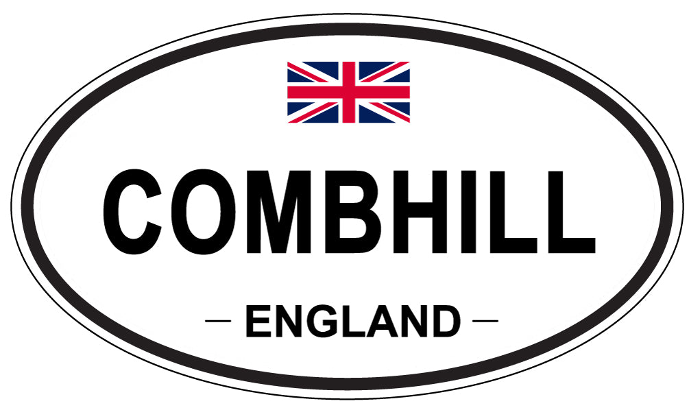 COMBHILL, ENGLAND - Oval Sticker