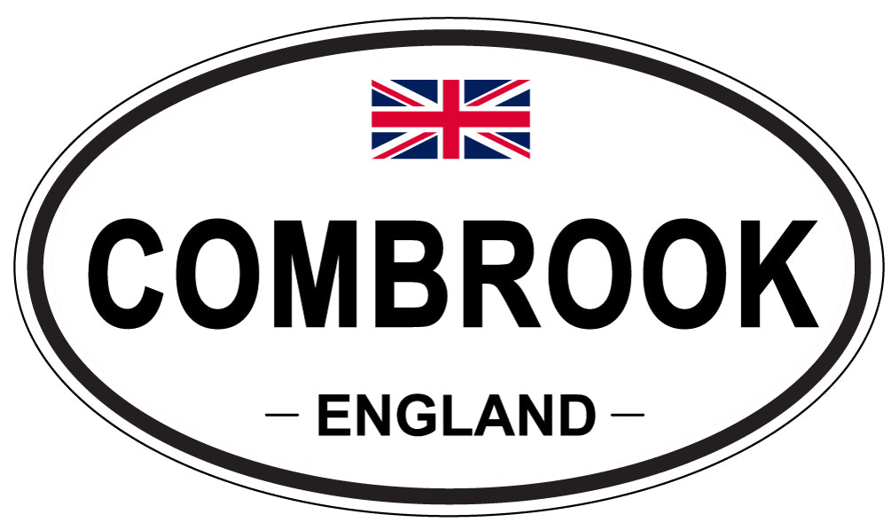 COMBROOK, ENGLAND - Oval Sticker