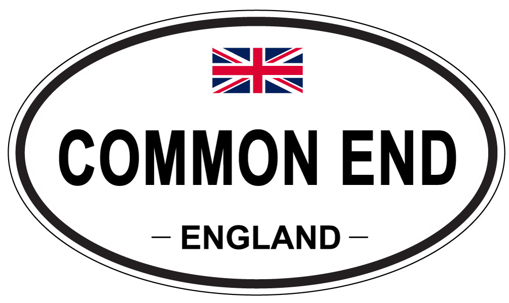COMMON END, ENGLAND - Oval Sticker