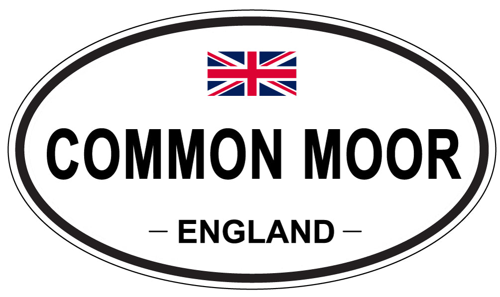 COMMON MOOR, ENGLAND - Oval Sticker