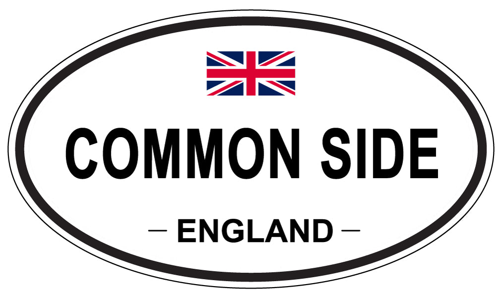 COMMON SIDE, ENGLAND - Oval Sticker