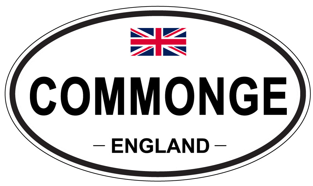 COMMONGE, ENGLAND - Oval Sticker