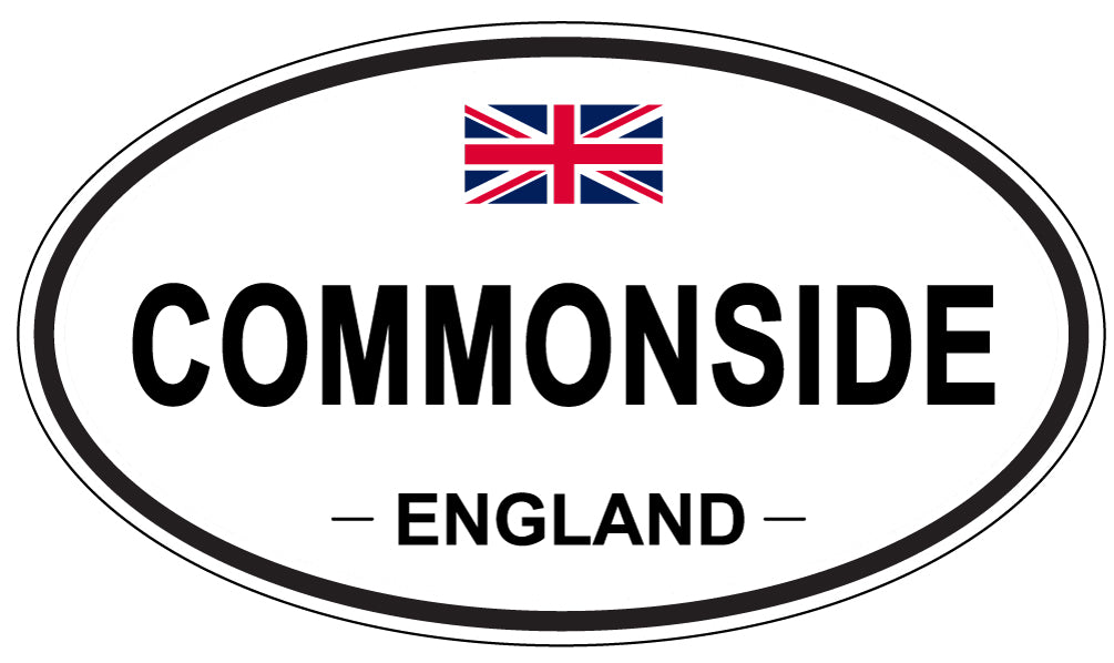 COMMONSIDE, ENGLAND - Oval Sticker