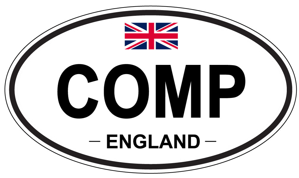 COMP, ENGLAND - Oval Sticker
