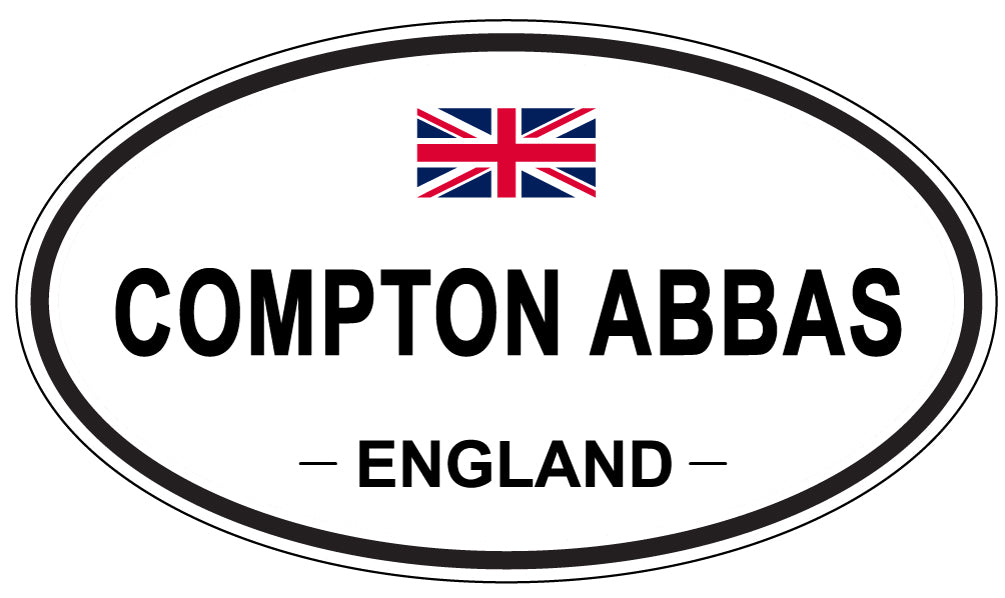 COMPTON ABBAS, ENGLAND - Oval Sticker
