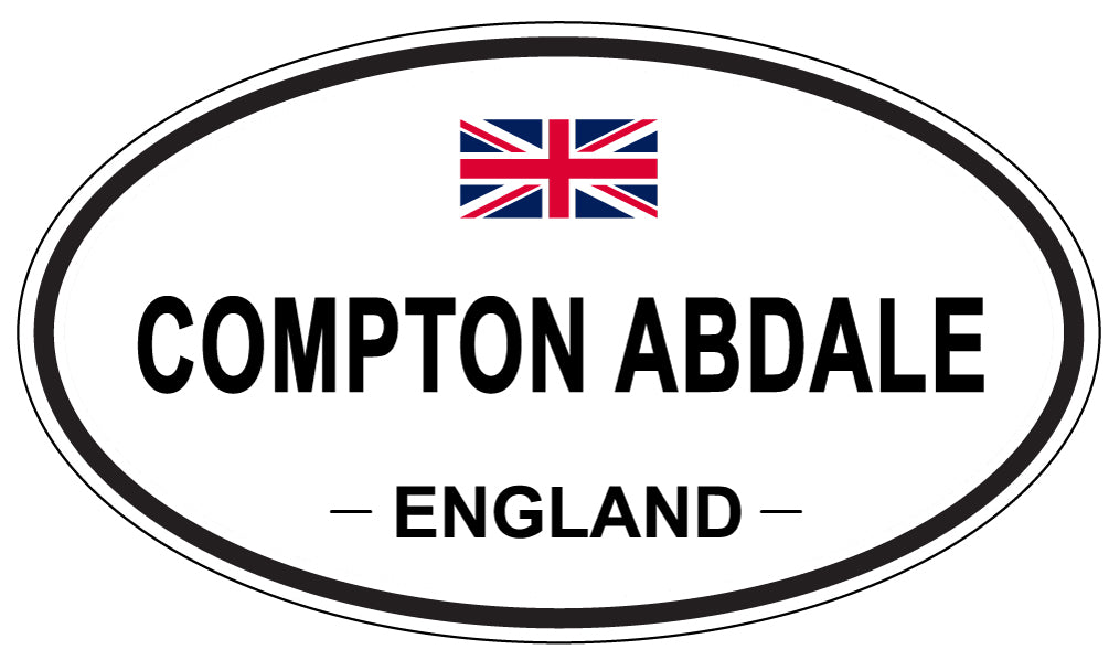 COMPTON ABDALE, ENGLAND - Oval Sticker