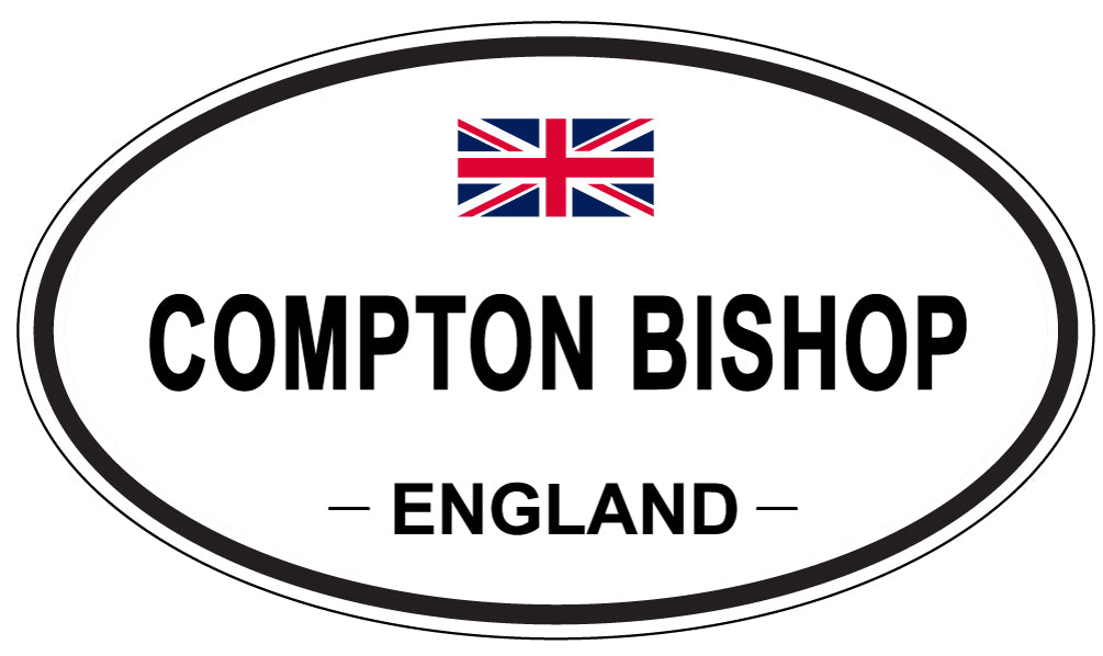 COMPTON BISHOP, ENGLAND - Oval Sticker