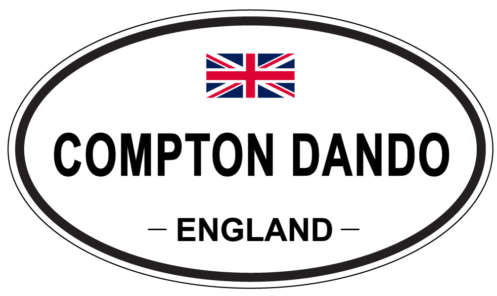 COMPTON DANDO, ENGLAND - Oval Sticker