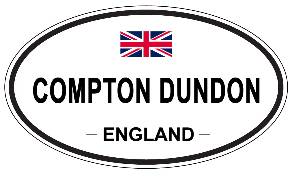 COMPTON DUNDON, ENGLAND - Oval Sticker