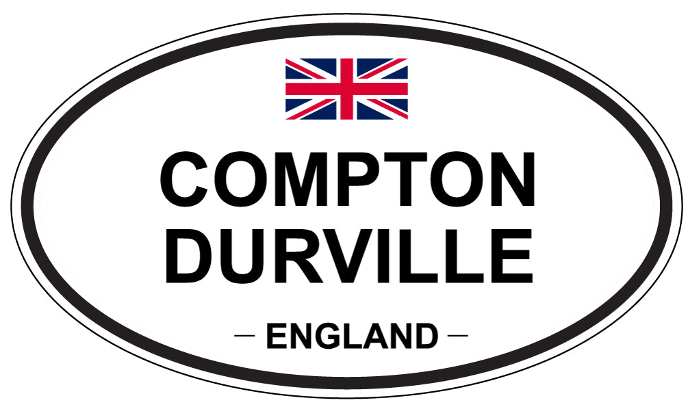 COMPTON DURVILLE, ENGLAND - Oval Sticker
