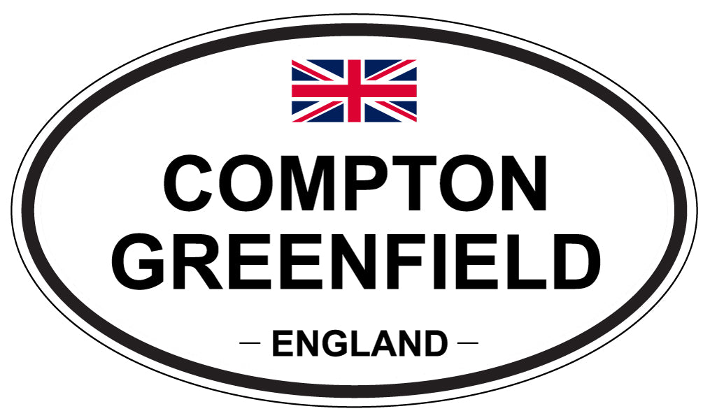 COMPTON GREENFIELD, ENGLAND - Oval Sticker
