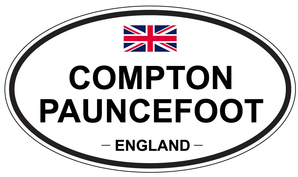 COMPTON PAUNCEFOOT, ENGLAND - Oval Sticker