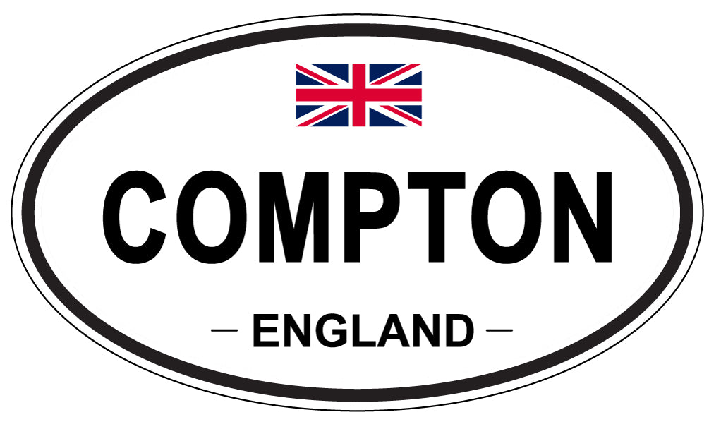 COMPTON, ENGLAND - Oval Sticker