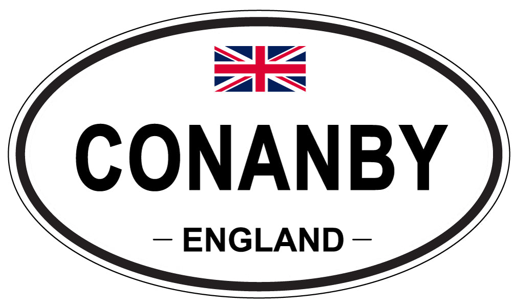 CONANBY, ENGLAND - Oval Sticker