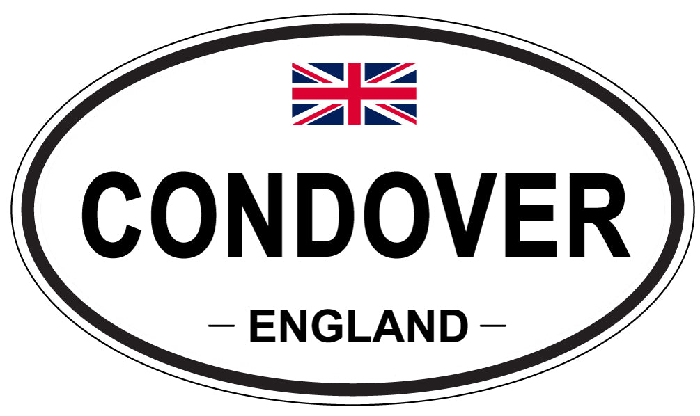 CONDOVER, ENGLAND - Oval Sticker