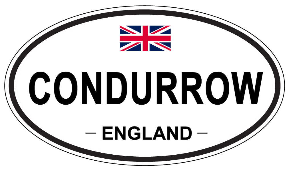 CONDURROW, ENGLAND - Oval Sticker