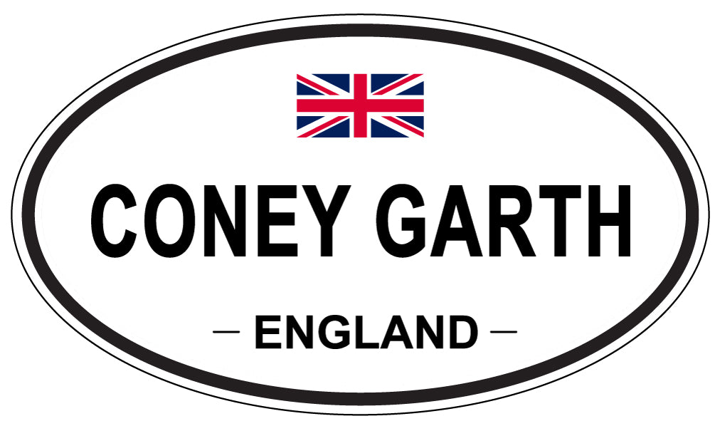 CONEY GARTH, ENGLAND - Oval Sticker